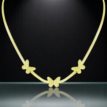 Pillangós elegáns női nyaklánc