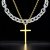 Dupla nyaklánc kereszt medállal