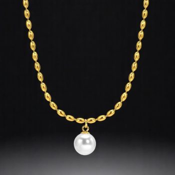 Női nyaklánc gyöngy függővel