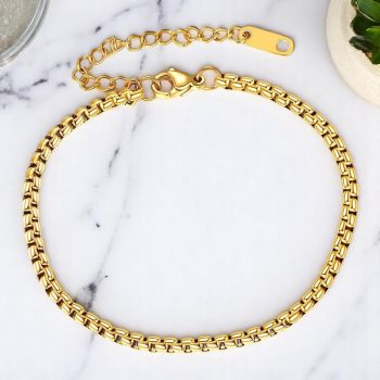 Kerek láncszemes karkötő